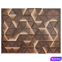 Wall panels | set 252 3D Model Vray