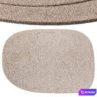 Benuta Wool Rug Shape 3D Model Corona