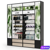 Rack for a cosmetics store 3D Model Vray, Corona