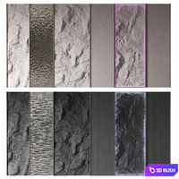 Wall panel No. 19 3D Model Vray, Corona