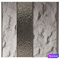 Wall panel No. 19 3D Model Vray, Corona