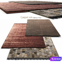 Carpet set 04 3D Model Vray, Corona