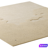 Chillida Gravitacion 1994 Rug 3D Model Corona