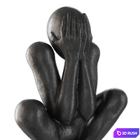 The Man Without a Rod 3D Model Corona