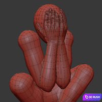 The Man Without a Rod 3D Model Corona