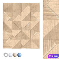 Gypsum 3D Panel Fields 3D Model Corona