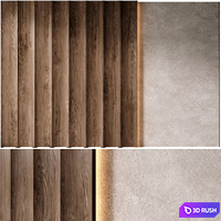 Wall 3D Panel 24 3D Model Vray, Corona