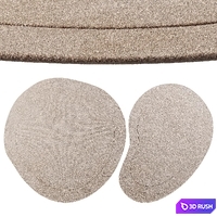 Benuta Wool Rug Shape 2 3D Model Corona