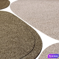 Benuta Wool Rug Shape 3D Model Corona