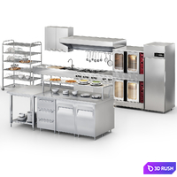 Cafe equipment 02 3D Model Vray, Corona