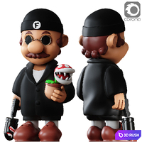 Mario figurine 3D Model Corona