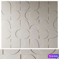 Geometry Wall panel 3D Model Vray, Corona