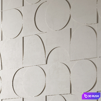 Geometry Wall panel 3D Model Vray, Corona