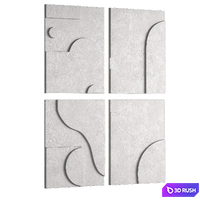 Gypsum panel 3D Model Corona