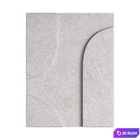 Gypsum panel 3D Model Corona