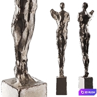 Sculpture Frank Arnold / Painted Man 02 3D Model Corona