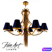 Fine Art Lamps Chandelier 3D Model