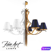 Fine Art Lamps Chandelier 3D Model Vray