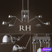 RH ATELIER CHANDELIER 3D Model Vray