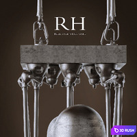RH ATELIER CHANDELIER 3D Model Vray