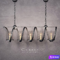 MAXIMUS RECTANGULAR CHANDELIER 3D Model Vray