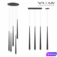 Vibia slim lamps 3D Model Vray