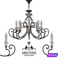 Chandelier Maytoni ARM631-08-B 3D Model Vray