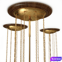Woka Josef Hoffmann &amp; Wiener Werkstaette 1905 Lamp 3D Model Corona