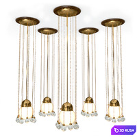 Woka Josef Hoffmann &amp; Wiener Werkstaette 1905 Lamp 3D Model Corona