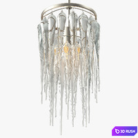 Currey and Company Icecap Pendant 3D Model Vray