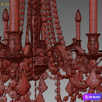 Chandelier Rosallia Collection 9210 3D Model Corona