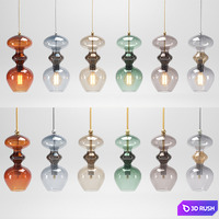EBB FLOW Futura Pendant Lamps 3D Model Corona