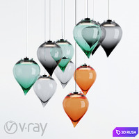 PURHO - Flik suspension lamp 3D Model Vray