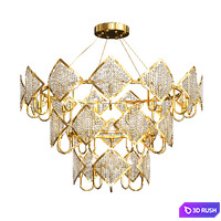 Hot Ceiling Pendant Lamp 3D Model Vray