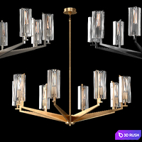 Round chandelier Vendome D122 cm 3D Model Vray, Corona