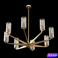 Round chandelier Vendome D122 cm 3D Model Vray, Corona