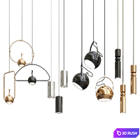 New Collection of Pendant Lights 5 3D Model Vray