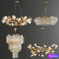 Four Exclusive Chandelier Collection_35 3D Model Vray
