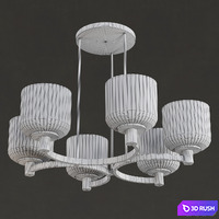 Remains - Murano glass chandelier 3D Model Vray