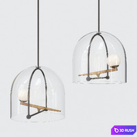 Yanzi Suspension Lamp 3D Model Vray