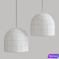Yanzi Suspension Lamp 3D Model Vray