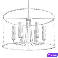 Portico Drum Outdoor Pendant HUBBARDTON FORGE 3D Model Vray
