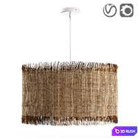 Raffia lamp / shade, Alluzi