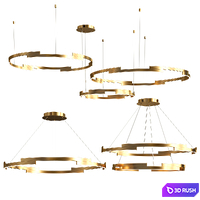 Partition Chandelier Marks Light Collection 3D Model Vray