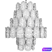 Noir mystic chandelier 3D Model Vray