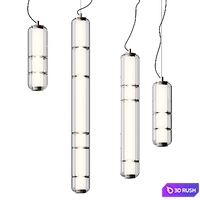 Leucos Stacking Pendant Lamps 3D Model Vray, Corona