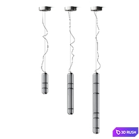 Leucos Stacking Pendant Lamps 3D Model Vray, Corona