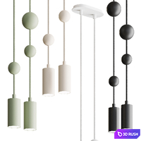 SUNDERLINE 2S | Hanging lamp 3D Model Corona