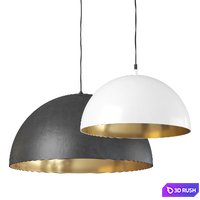 VERVE SHELL PENDANT | Hanging lamp 3D Model Corona