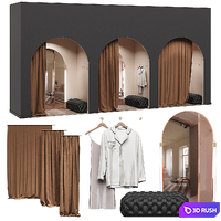 Fitting room for a clothing store 3D Model Corona
